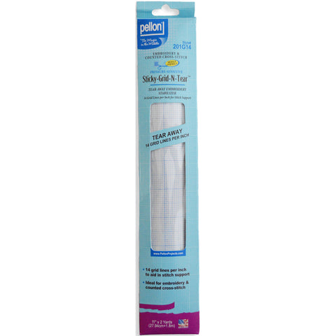 Pellon Sticky-Grid-N-Tear Embroidery & X Stitch Stabilizer