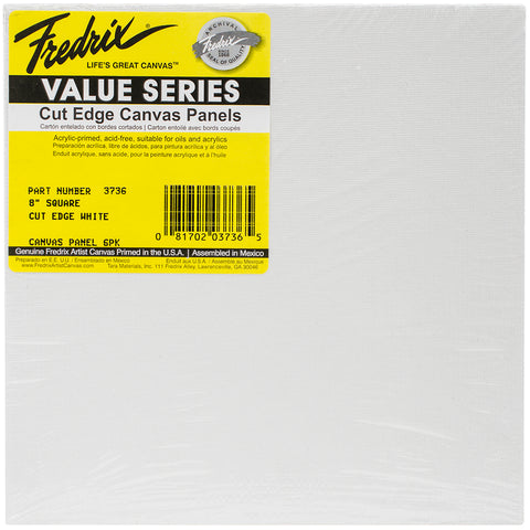 Tara Fredrix Square Cut Edge Canvas Panel 6/Pkg