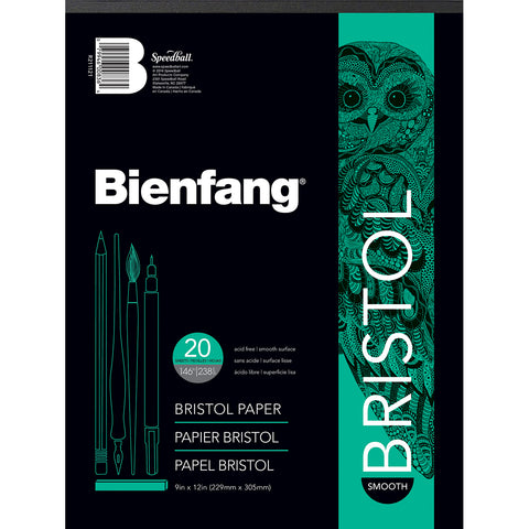 Bienfang Bristol Board Smooth Paper Pad 9"X12"