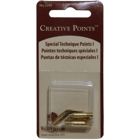 Creative Woodburning Special Technique Points 5/Pkg