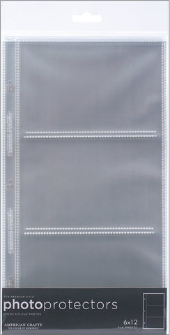 American Crafts Page Protectors Side-Loading 6"X12" 10/Pkg
