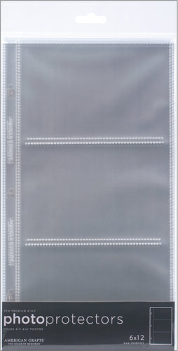 American Crafts Page Protectors Side-Loading 6"X12" 10/Pkg