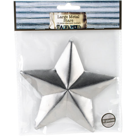 Large Metal Stars 2/Pkg