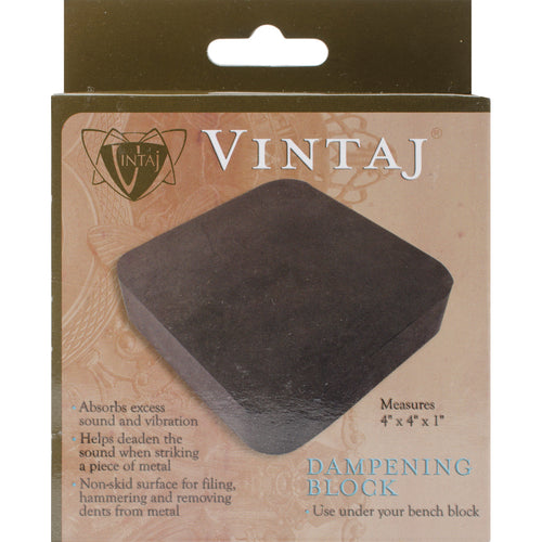 Rubber Dampening Block For Working Metal