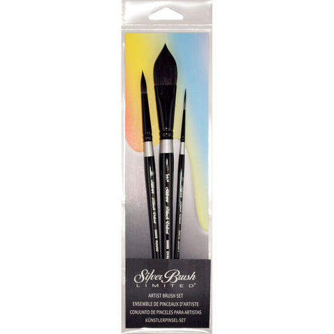 Black Velvet (R) Watercolor Brush Set 3/Pkg