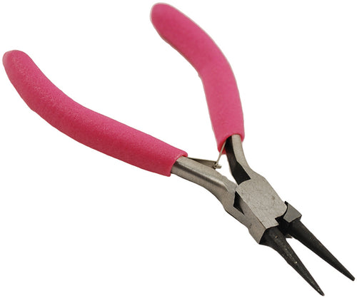 Long Round Nose Pliers W/Soft Grip Handle
