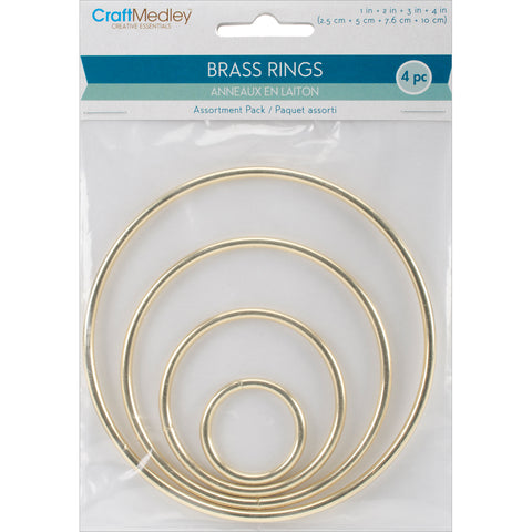 Brass Rings 4/Pkg