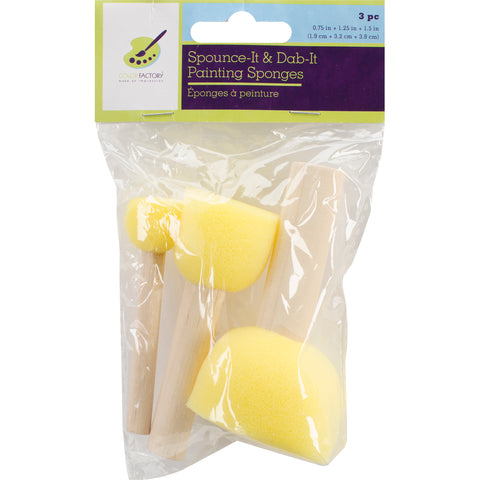 Spounce It & Dab It Painting Sponges 3/Pkg
