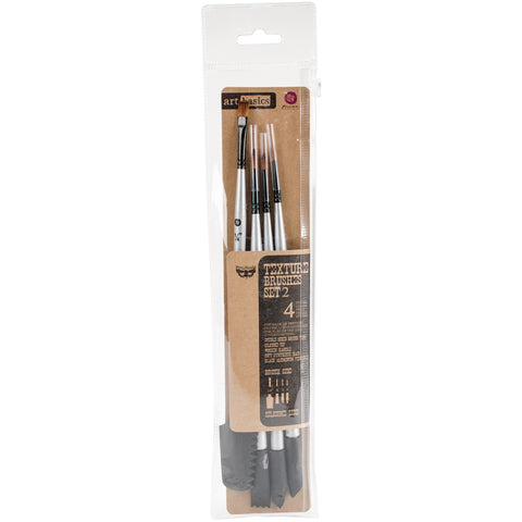Finnabair Art Basics Double-Ended Brush Set 4/Pkg