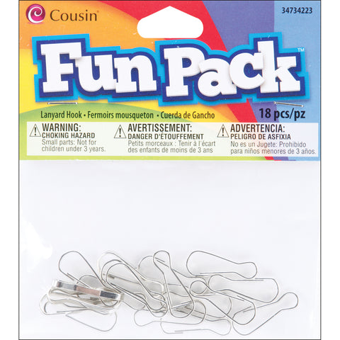 Fun Pack Lanyard Hooks 18/Pkg