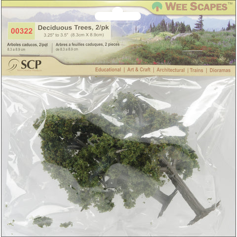 Deciduous Trees 3.25" To 3.5" 2/Pkg