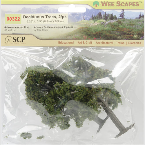 Deciduous Trees 3.25" To 3.5" 2/Pkg