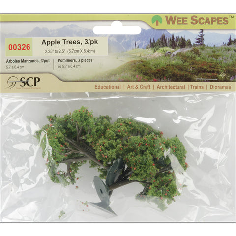 Apple Trees 2.25" To 2.5" 3/Pkg