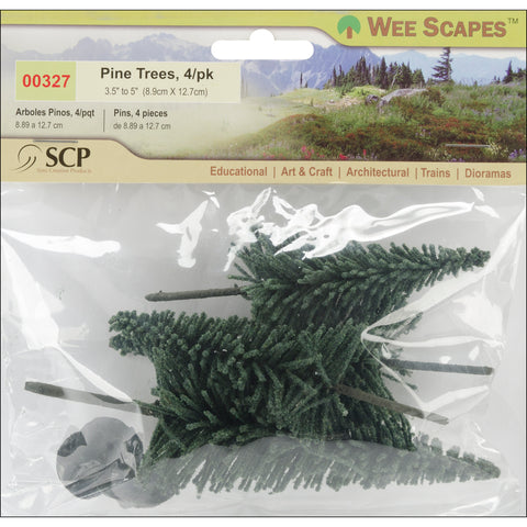 Pine Tree 3.5" To 5" 4/Pkg