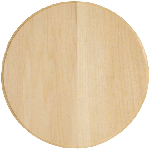 Basswood Circle Thin Plaque