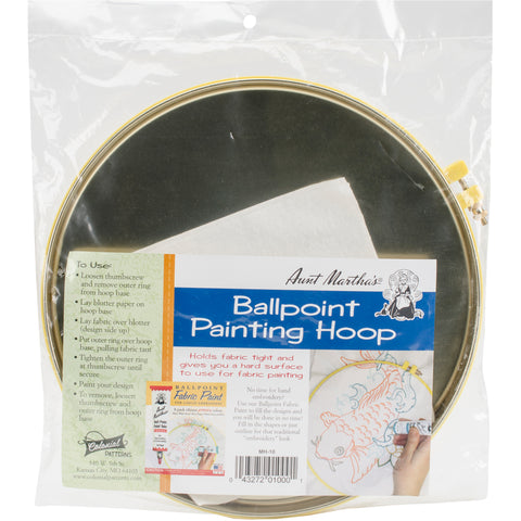 Aunt Martha's Ballpoint Painting Hoop 10"