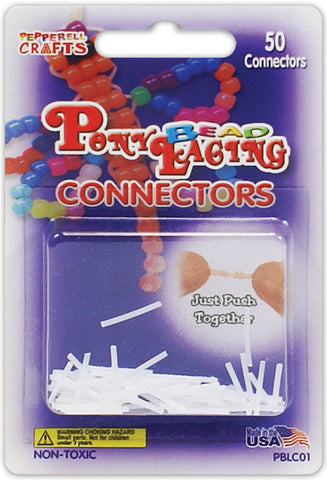 Pony Bead Lacing Connectors 50/Pkg