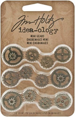 Idea-Ology Metal Mini Gears .5" To .75" 12/Pkg