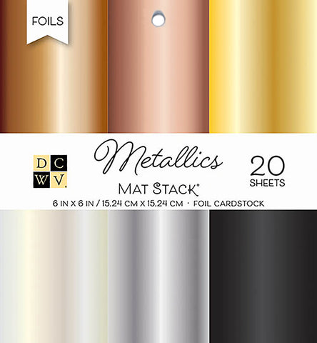 DCWV Single-Sided Cardstock Stack 6"X6" 20/Pkg