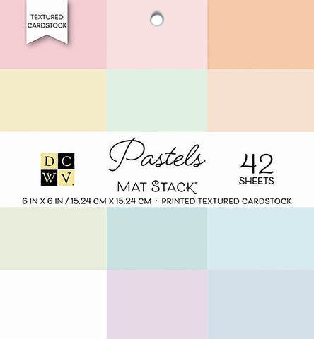 DCWV Single-Sided Cardstock Stack 6"X6" 42/Pkg