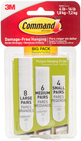 Command Assorted Picture Hanging Strips Big Pack
