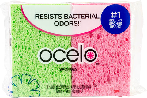O-Cel-O Cellulose Sponges 4/Pkg