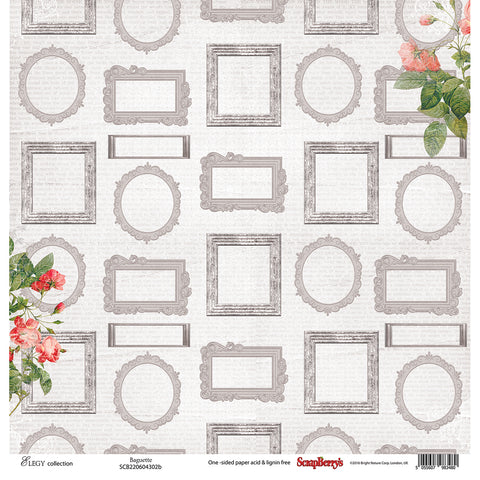 ScrapBerry's Elegy Single-Sided Cardstock 12"X12"