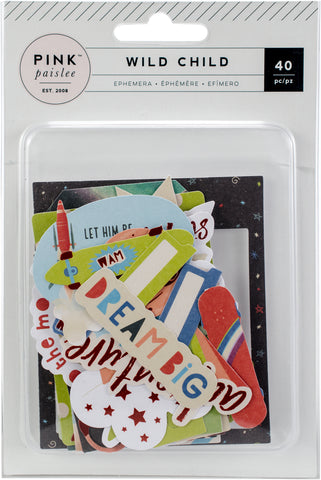 Wild Child Ephemera Cardstock Die-Cuts 40/Pkg