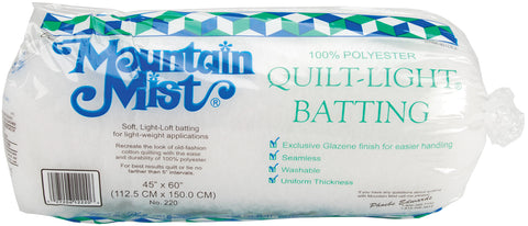 Mountain Mist Quilt-Light Polyester Batting