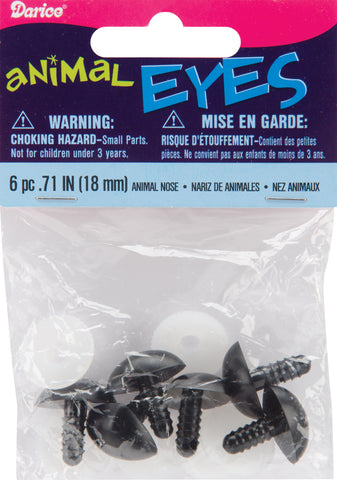 Shank Back Animal Noses 18mm 6/Pkg
