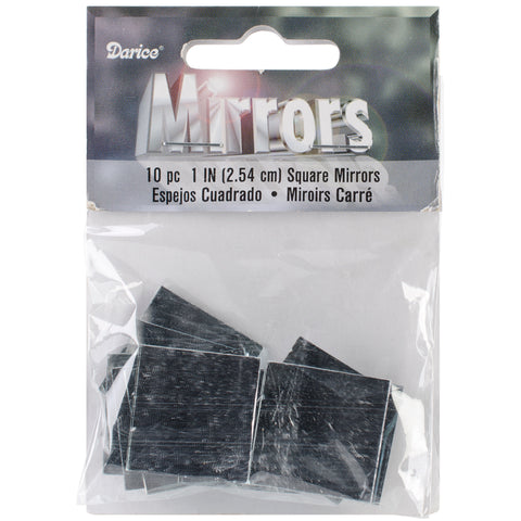 Square Glass Mirrors 10/Pkg