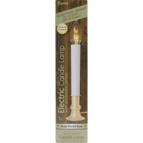 Electric Candle Lamp W/Sensor Boxed 7"