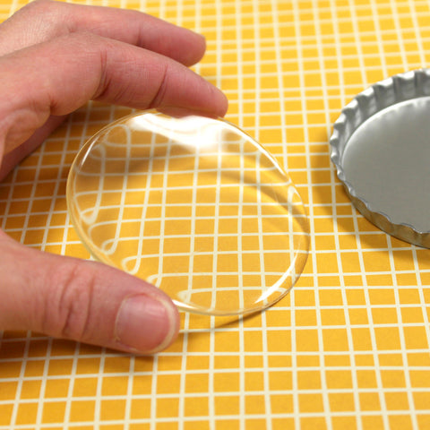 Vintage Epoxy Dot Clear Stickers 2.75" 2/Pkg