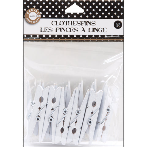 Small Clothespins 2" 12/Pkg