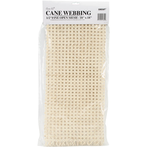 Cane Webbing .5" Fine Open Mesh 18"X18"