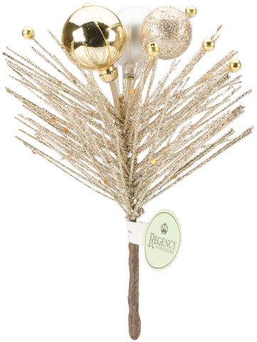 Glitter Pine & Ball Pick