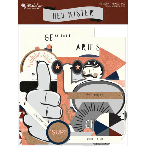 Hey Mister Mixed Bag Cardstock Die-Cuts 50/Pkg