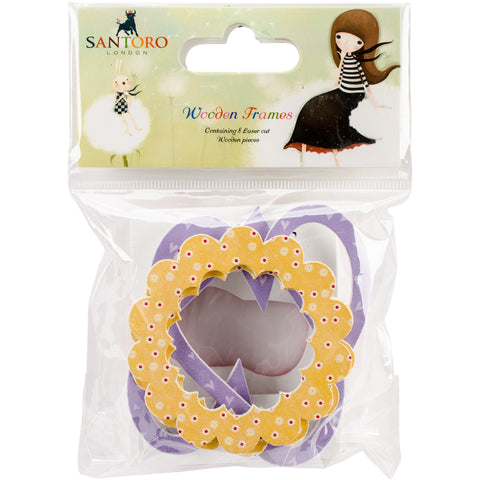 Santoro Kori Kumi Laser-Cut Wooden Shapes 8/Pkg