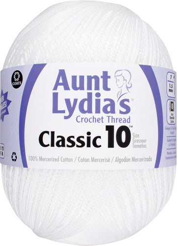 Aunt Lydia's Classic Crochet Thread Size 10 Jumbo
