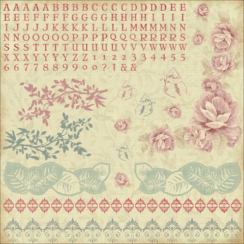 Magnolia Grove Cardstock Stickers 12"X12"