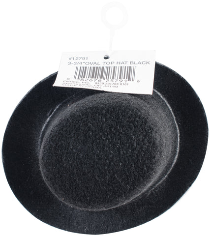Stiffened Felt Top Hat 3.75"
