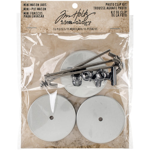 Idea-Ology Metal Mason Jar Photo Clip Kit