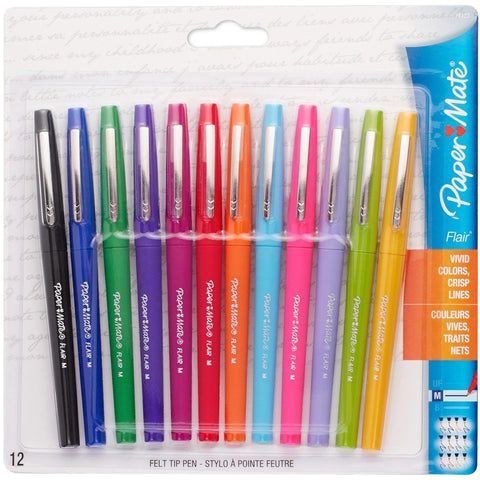 Paper Mate Flair Medium Felt Tip 12/Pkg