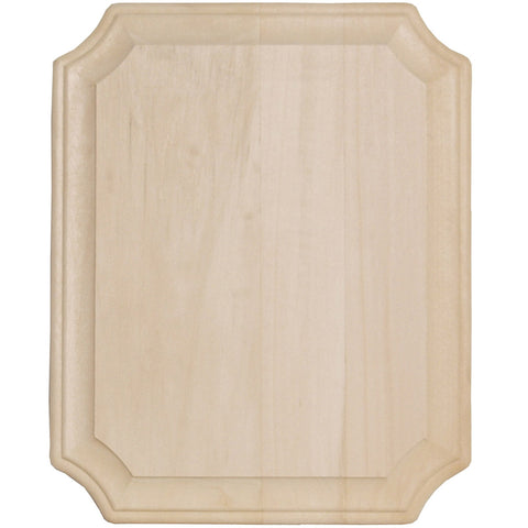 Basswood French Corner Plaque