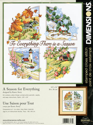Dimensions Stamped Cross Stitch Kit 14"X14"