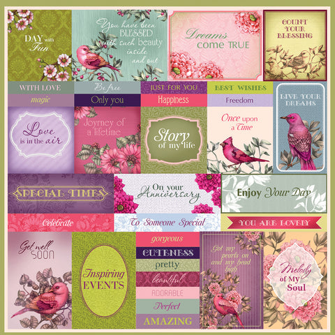 ScrapBerry's Birds Of Paradise Single-Sided Cardstock 12X12
