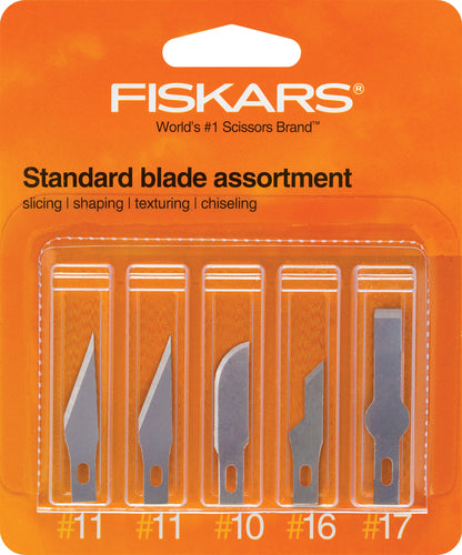 Fiskars Standard Blade Assortment 5/Pkg