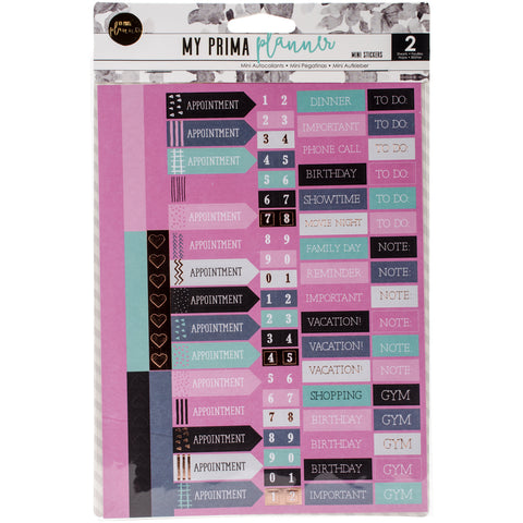 My Prima Planner Mini Stickers 2/Pkg