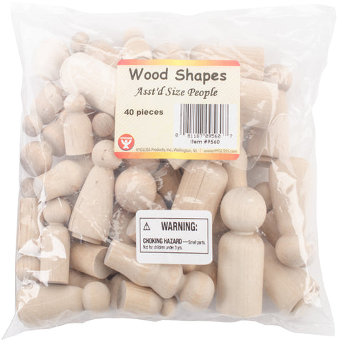 Wood People 40/Pkg