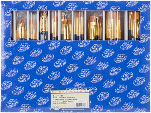 Gold Taklon Boxed Brush Set